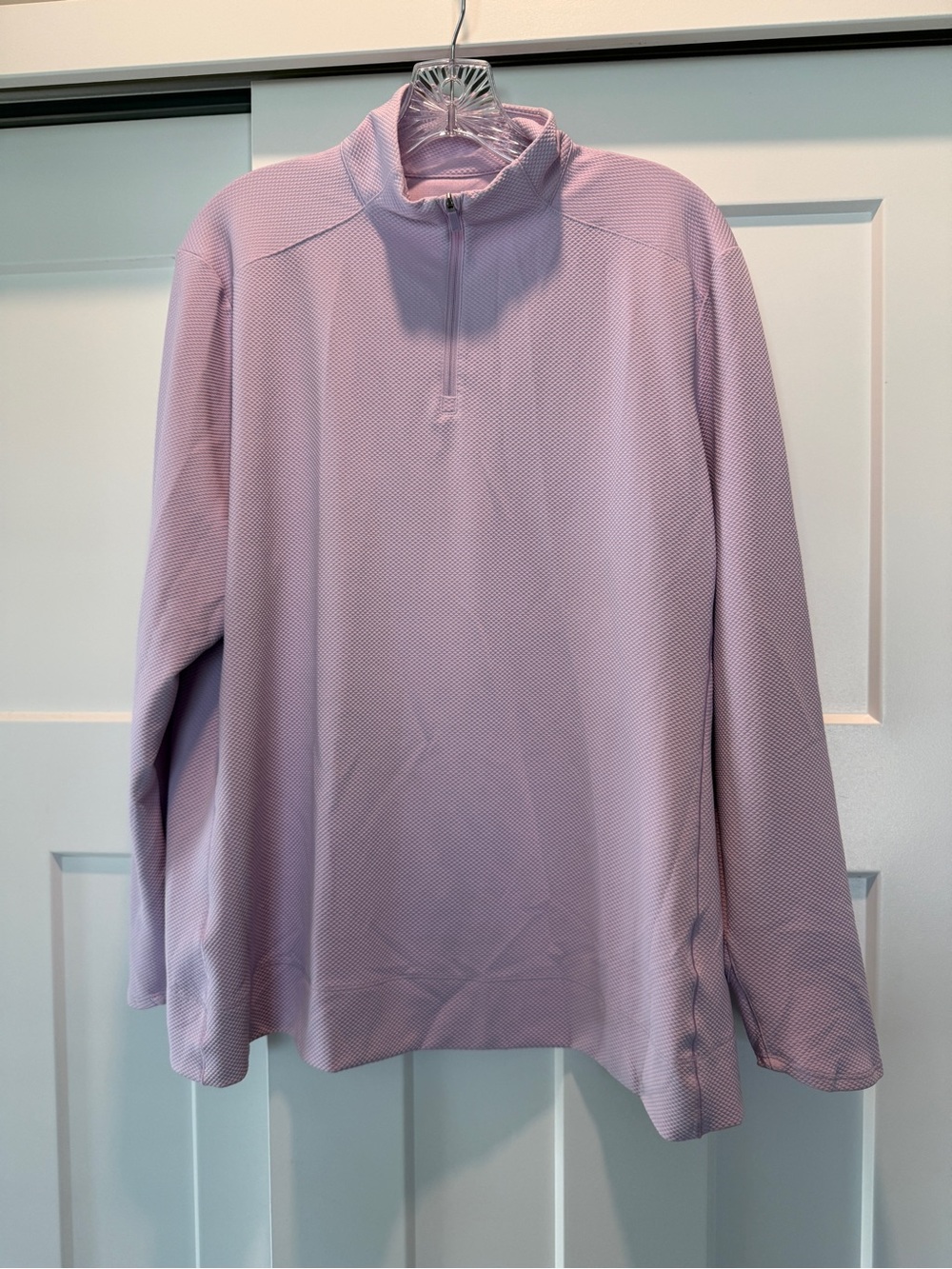 Nike Women’s Light Purple Quarter-Zip Pullover Dri-fit Jacket - size XL